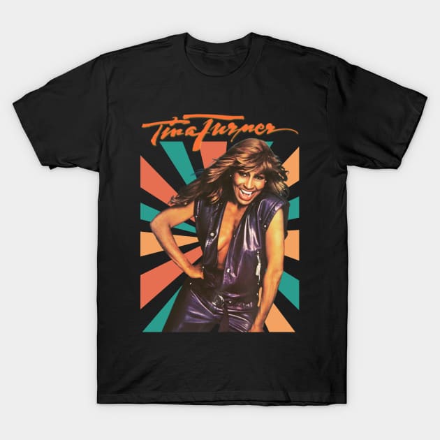 Tina Turner Original Aesthetic Tribute 〶 T-Shirt by Terahertz'Cloth
